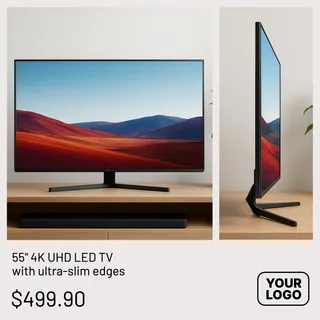 Tech & Home Multi-Image Horizontal Display